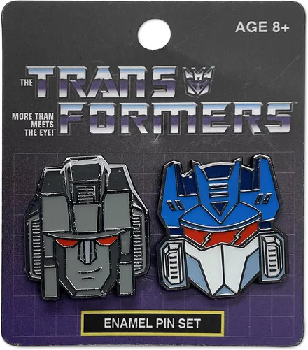 Vista 2 de Transformers Decepticons Soundwave y Starscream - Juego de 2 pines esmaltados, Esmalte, Sin gemas.