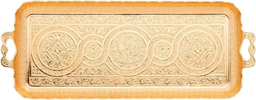 Vista 12 de Alisveristime Bandeja rectangular turca otomana para café y té (bandeja pequeña) (13 pulgadas x 5.5 pulgadas) (utentica)