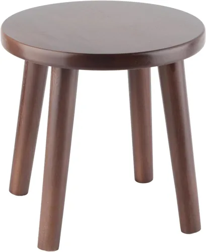 Vista 8 de POCREATION Taburete multiusos para niños, taburetes de madera para el hogar, bonito banco pequeño, asiento de pino para niños, taburete para muebles
