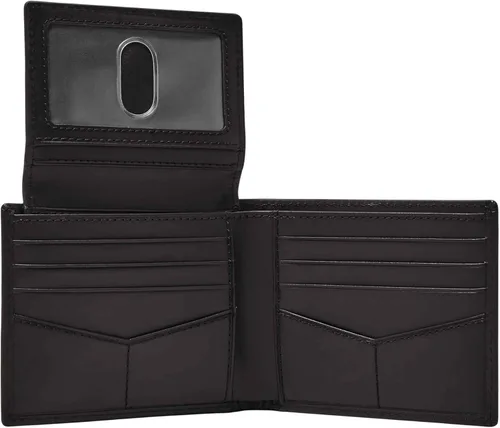 Vista 6 de Fossil Derrick - Cartera de piel con bloqueo RFID y funda extraíble para tarjetas