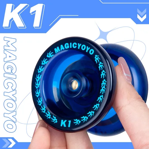 Vista 6 de Paquete de 3 yoyos para principiantes para niños, MAGICYOYO K1-Plus Responsive Yo Yos + 3 guantes de yoyo, 3 bolsas de yoyo, 18 cuerdas, todo en una
