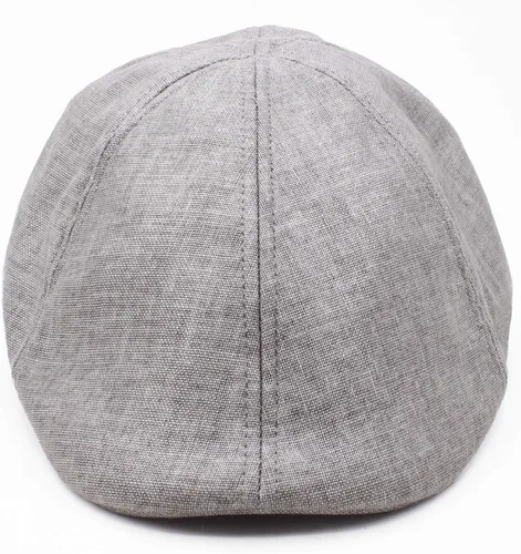 Vista 2 de Linen Beret Ivy Duckbill Flat Cap Elegant and Sophisticated, Peaky Blinders Hat Flat Newsboy Cap Men's Hat for Golf