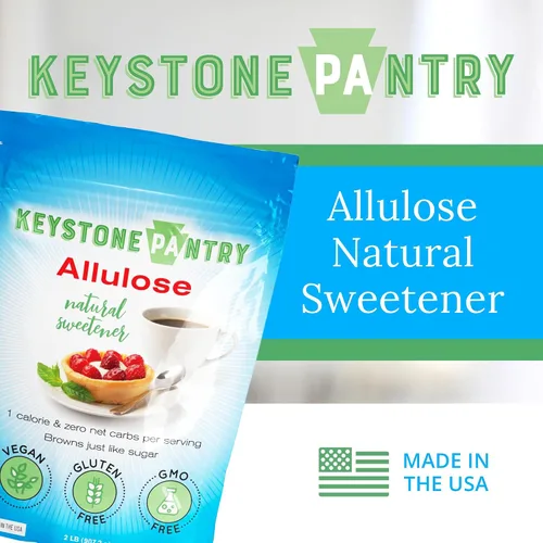 Vista 4 de Keystone Pantry - Edulcorante de alulosa, sustitutos de azúcar bajos en calorías y bajos en carbohidratos, sustituto natural del azúcar de alulosa