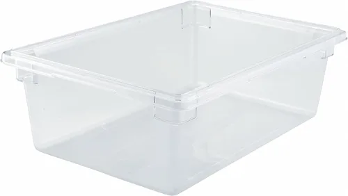 Vista 10 de Winco Caja de almacenamiento de alimentos de policarbonato, 12 x 18 x 3-1/2 pulgadas