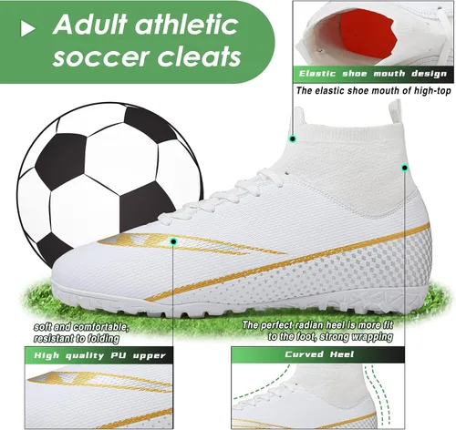 Vista 6 de CBUSTER Soccer Cleats Mens Indoor Soccer Shoes Women AG TF