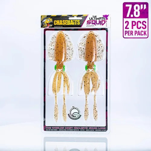 Vista 2 de Chasebaits El señuelo de pesca de calamar definitivo de 5.9 pulgadas (3 piezas) 7.8 pulgadas (2 piezas)