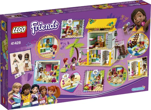 Vista 5 de LEGO Friends Beach House 41428 Kit de construcción; chispas horas de juego de aventura de verano (444 piezas)