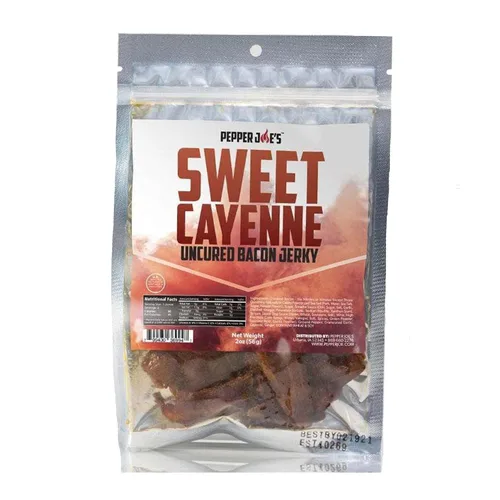 Vista 8 de Pepper Joe's Carolina Reaper Beef Jerky – Cecina de res picante peligrosamente deliciosa con pimienta más picante del mundo y cortes de pechuga