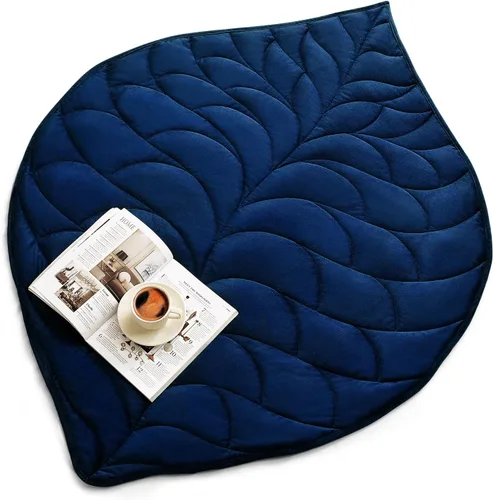 Vista 17 de Kaisa Manta con Peso para Adultos (5 libras, 23" x 29"), Manta de Regazo con Peso Suave Lavable a Máquina, Mantas Pequeñas Pesadas con Cuentas