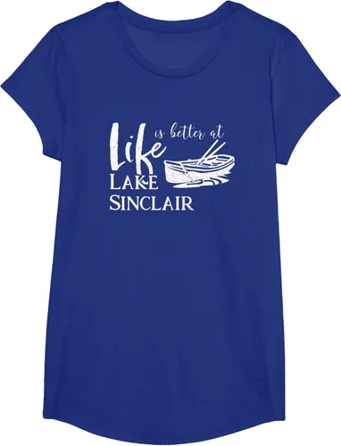 Vista 28 de Life is Better at Lake Sinclair Georgia Camiseta Negro