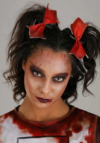 Vista 4 de Disfraz de animadora zombie para mujer