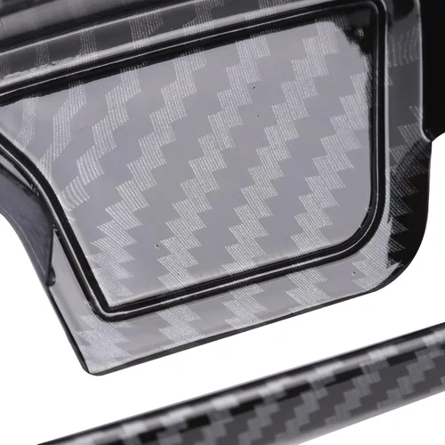Vista 9 de x xotic tech Cubierta decorativa para manija de puerta interior, patrón de fibra de carbono, compatible con Jeep Grand Cherokee 2011 2012 2013 2014
