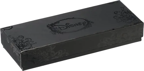 Vista 3 de Disney Reloj de cuarzo analógico redondo con purpurina para adultos, Rojo