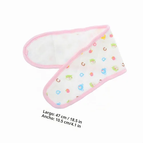 Vista 2 de Healifty Cinturón de hernia umbilical para bebé, banda de cordón para el ombligo para bebé, banda ajustable para el vientre, color rosa