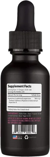 Vista 5 de Lyfetrition Huperzine - Un suplemento de 380 mg, líquido de 4 onzas, 220 porciones, fabricado en Estados Unidos, absorción rápida, ingredientes