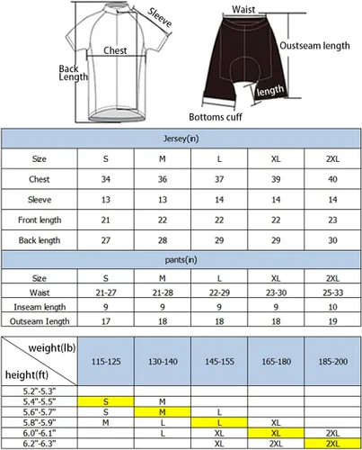 Vista 2 de Conjunto de camiseta de ciclismo para mujer, pantalones cortos de ciclismo acolchados 3D, 4 bolsillos traseros, pantalones cortos de ciclismo