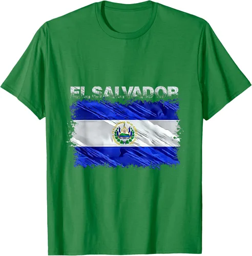 Vista 4 de Camiseta El Salvador, Negro