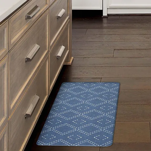Vista 16 de Lucky Brand Tapete de bienestar impreso – Tapete de cocina acolchado cómodo – Fácil de limpiar – Antifatiga y antideslizante – 0.472 in Seda Floral