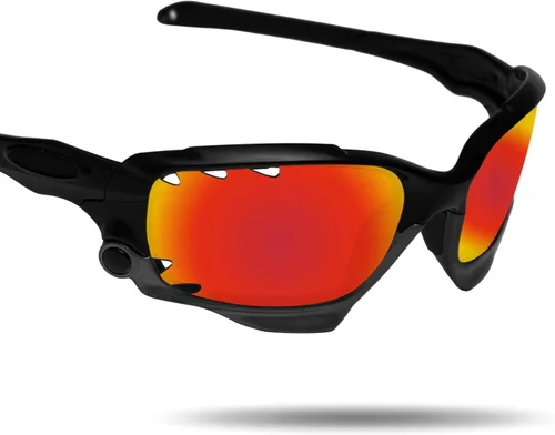 Vista 3 de Lentes de repuesto polarizados antiagua salada para Oakley Jawbone con ventilación de chaqueta de carreras con 2 pares empaquetados