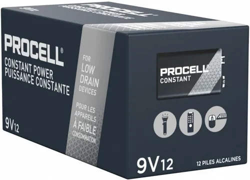 Vista 3 de Procter & GambleDuracell - Paquete de 12 baterías alcalinasDuracell PC1604BKD Procell de 9 V, 1