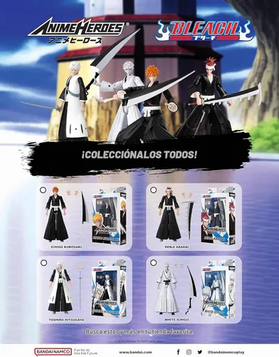 Vista 6 de ANIME HEROES - Bleach - Figura de acción Abarai Renji