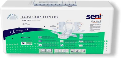 Vista 9 de Seni Super Plus - Calzoncillos unisex para incontinencia para adultos con pestañas, talla M (30-43 pulgadas), 50 unidades (2 paquetes de 25)