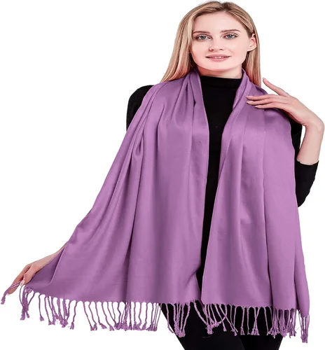 Vista 5 de CJ Apparel Bufanda de chal nepalí de color sólido, estola, envoltura para la cabeza, pashmina NUEVO