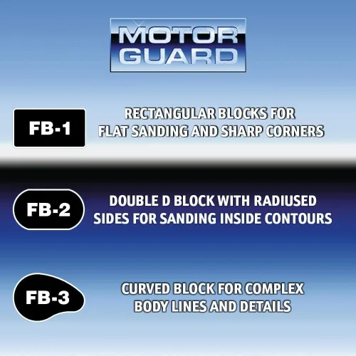 Vista 2 de Motor Guard - 3 bloques de lijado (AP-6), talla única