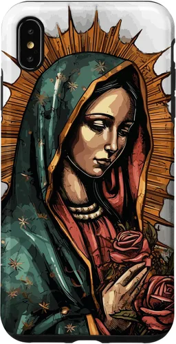 Vista 11 de Funda para iPhone 12 Pro Max Virgen De Guadalupe Católica Virgen De Guadalupe