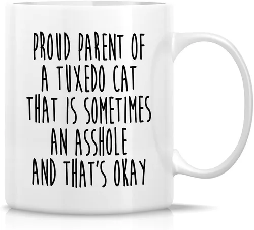Vista 6 de Retreez - Taza Graciosa Show Me Your Kitties Amantes de Gatos, 325 ml, Tazas de Café de Cerámica, Divertidas, Sarcasmo, Sarcasticas, Regalos