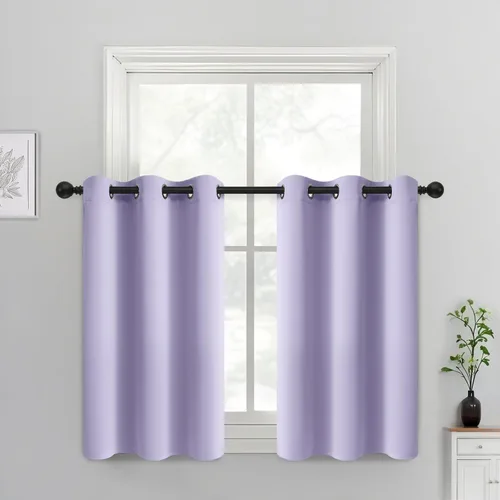 Vista 148 de Yakamok Cortinas opacas para dormitorio, aislamiento térmico, cortinas de oscurecimiento de habitación para sala de estar, juego de 2 paneles
