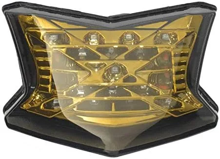 Vista 11 de Luz trasera trasera intermitentes de freno Luz LED integrada para Kawasaki Z650 Z900 Ninja 650 2017 2018 2019 2020 2021 (cromo)