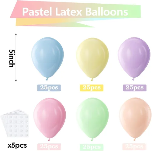 Vista 250 de Bezente Globos Naranjas de Látex para Fiestas - Paquete de 150 Globos de Helio Naranjas Mate Pequeños de 5 Pulgadas para Decoraciones de Fiestas