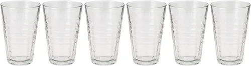 Vista 3 de Duralex 1034AB06/6 - Vasos de cristal Prisme fabricados en Francia, 11.63 pulgadas, juego de 6 unidades, transparente