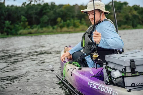 Vista 3 de Perception Kayak Splash - Organizador de tres bolsillos para kayaks, gris, talla única