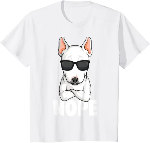 Vista 70 de Camiseta de perro Bull Terrier para niños y mujeres, Negro