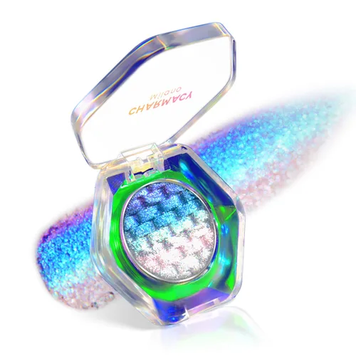 Vista 10 de CHARMACY Star Bomb - Sombra de ojos multicolor con purpurina, paleta de sombras de ojos que cambian de color, sombras de ojos en crema altamente
