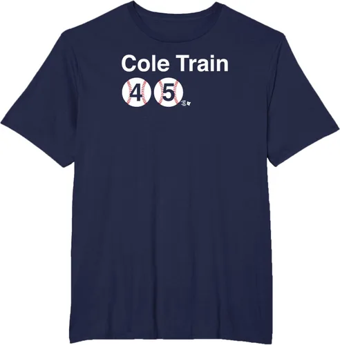 Vista 7 de Gerrit Cole - Bronx Cole Train - Camiseta de béisbol de Nueva York, Azul / Patchwork, S