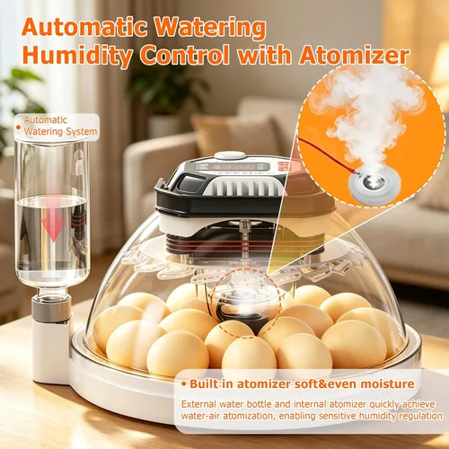 Vista 9 de Incubadoras de huevos de triocottage para incubar huevos, control de temperatura y humedad