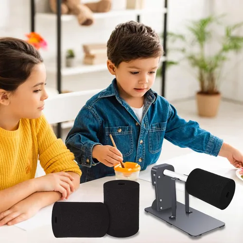 Vista 7 de LANIAKEA Espuma para voltear tazas, 12 piezas de insertos de espuma para manualidades de vasos de 10 a 40 onzas, insertos de girador de vaso negro