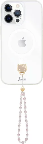 Vista 6 de Sonix x Sanrio - Funda + pulsera adhesiva para teléfono con cuentas (Hello Kitty Rosa) para iPhone 15 Pro Max Calcomanías de Hello Kitty y sus