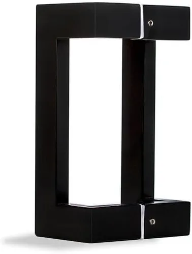 Vista 9 de Manijas de puerta de acero inoxidable modernas de 12 pulgadas espalda con espalda, acabado cromado pulido, manija de puerta externa interna