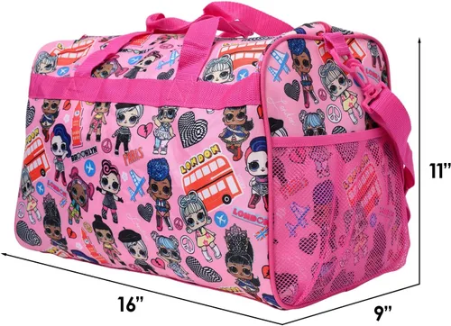 Vista 2 de LOL Surprise Bolsa de viaje de 16" con estampado completo, Rosado
