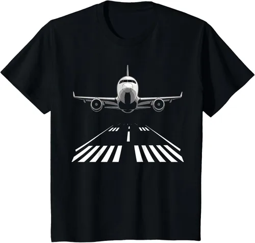 Vista 41 de Airplane Take Off Runway Pilot Jet T-Shirt Negro