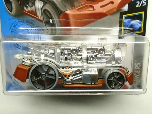 Vista 2 de DieCast Hotwheels Loco Motorin (Claro/Cromo) 99/250, RAYCERS X 2/5