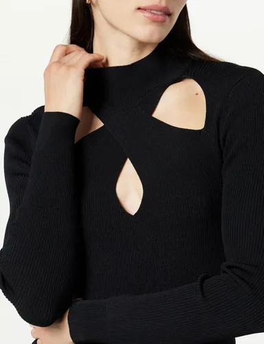 Vista 3 de The Drop Suéter con cuello alto falso Cecilia para mujer
