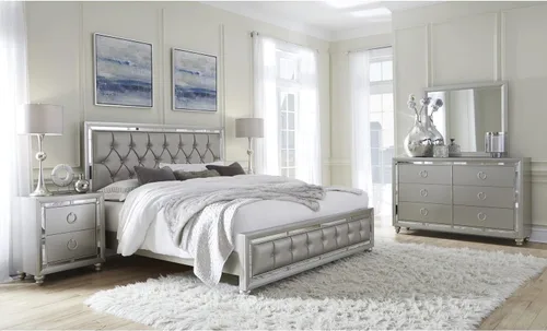 Vista 2 de Cama matrimonial Riley Tufted