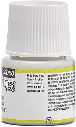 Vista 11 de Pebeo Vitrea 160 - Botella de diluyente para pintura de vidrio (45 ml)