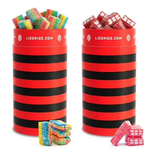 Vista 10 de Licorice Gourmet Candy Regaliz Rojo y Negro Soft Twists