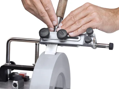 Vista 2 de Tormek SE-77 Plantilla para Borde Cuadrado - Plantilla Innovadora Para Afilar Cuchillos de Madera y Hojas / Hierros de Cepillo